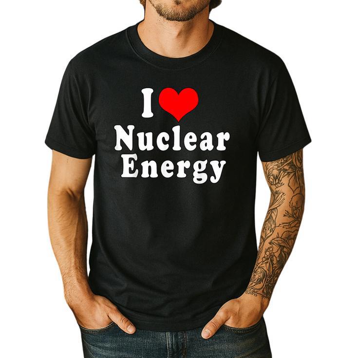 I Love Nuclear Energy School Teacher Men's Casual T-Shirt