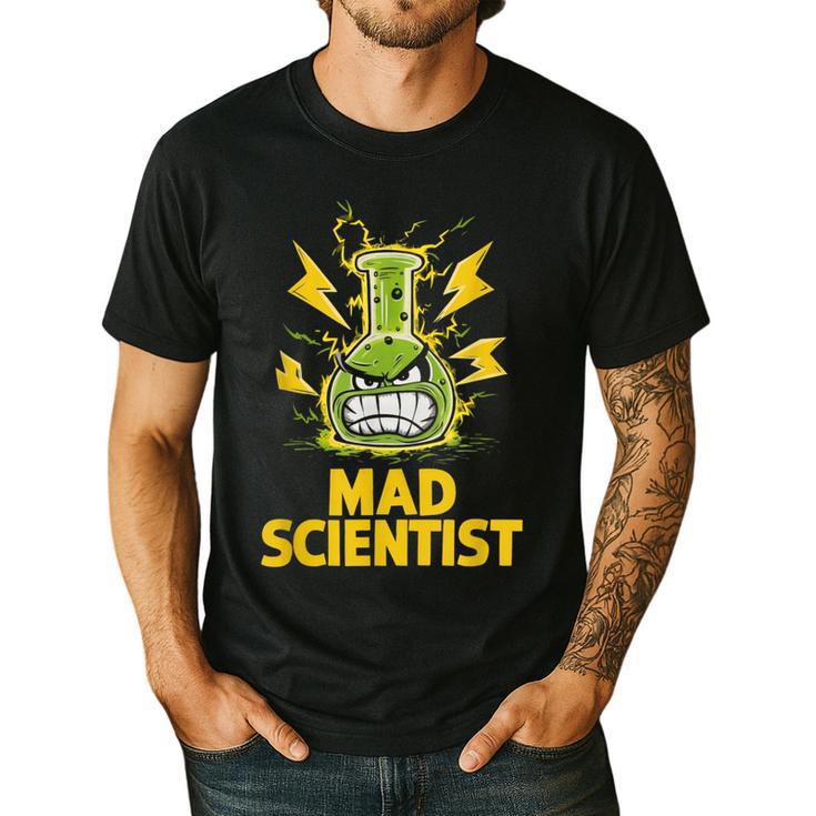 Mad Scientist Kids Youth Adult Science Teacher Chemistry Men's Casual T-Shirt