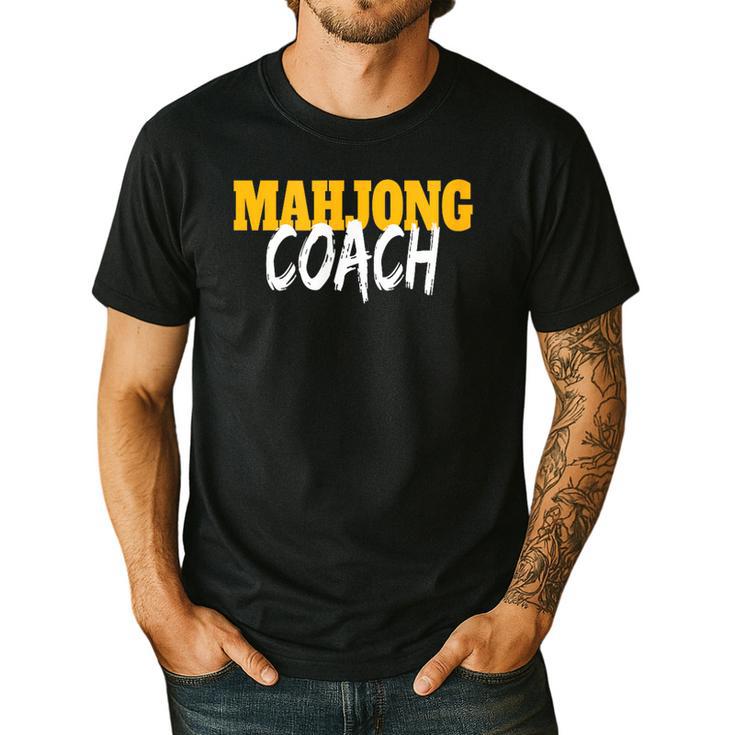 Mahjong Coach Coaching Trainer Teacher Men's Casual T-Shirt
