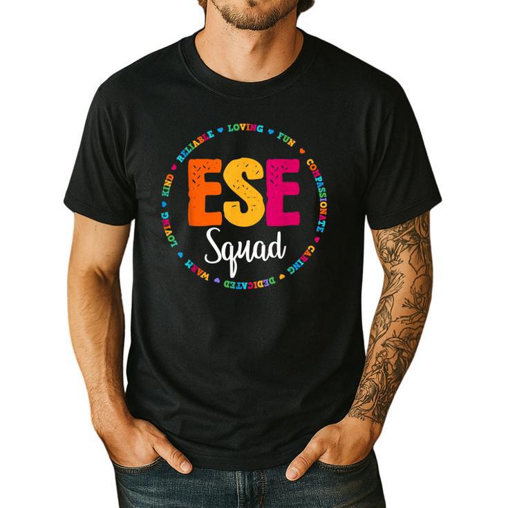 Matching ESE Squad First Last Day Team Teacher Student Tribe Men's Casual T-Shirt