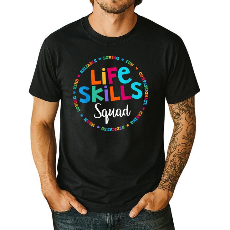Matching Life Skills Squad Teacher Special Ed SPED Team Crew Men's Casual T-Shirt