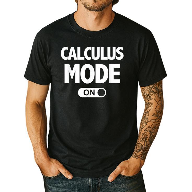 Math Calculus Mode On Teacher T-Shirt Men's Casual T-Shirt