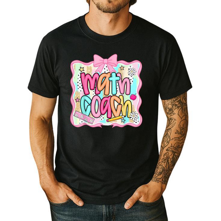 Math Coach Back To School Math Teacher Men's Casual T-Shirt Math Coach Back To School Math Teacher Men's Casual T-Shirt