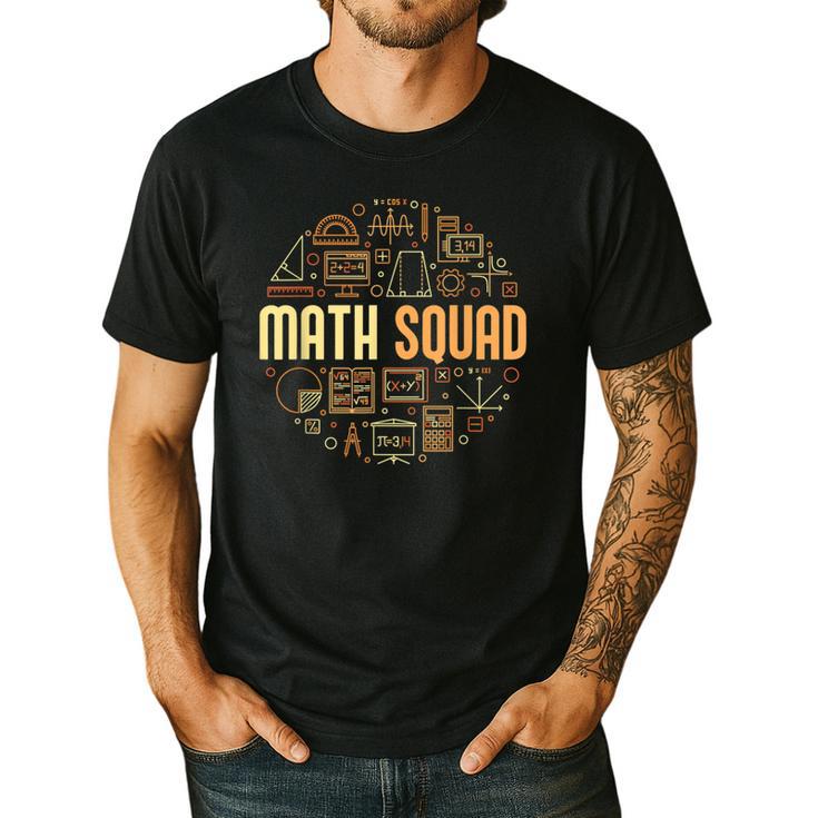Math Squad For Teacher Or Student Mathematics Men Women Kids Men's Casual T-Shirt