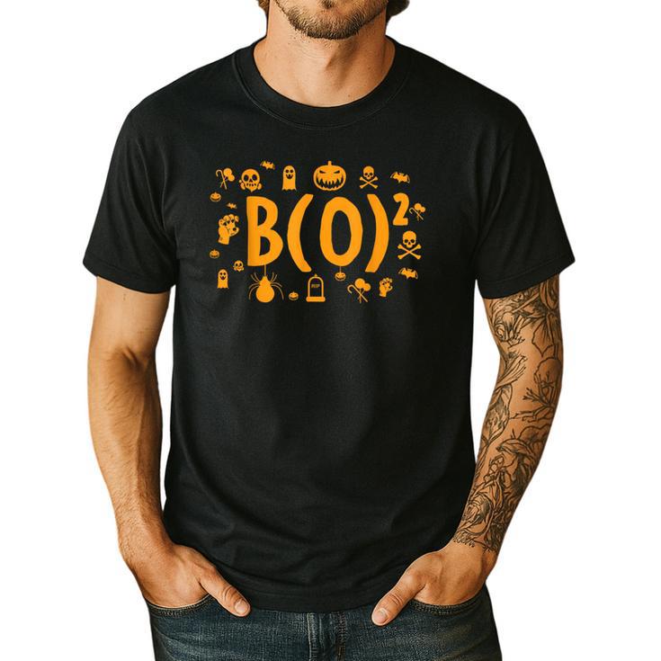 Math Teacher Halloween Mathematician Math Lover Boo Men's Casual T-Shirt