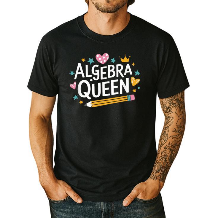 Mathematician And Mathematics Teacher Algebra Queen Men's Casual T-Shirt