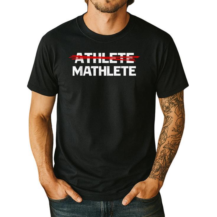 Mathlete For Math Team Students Algebra Math Teacher Men's Casual T-Shirt
