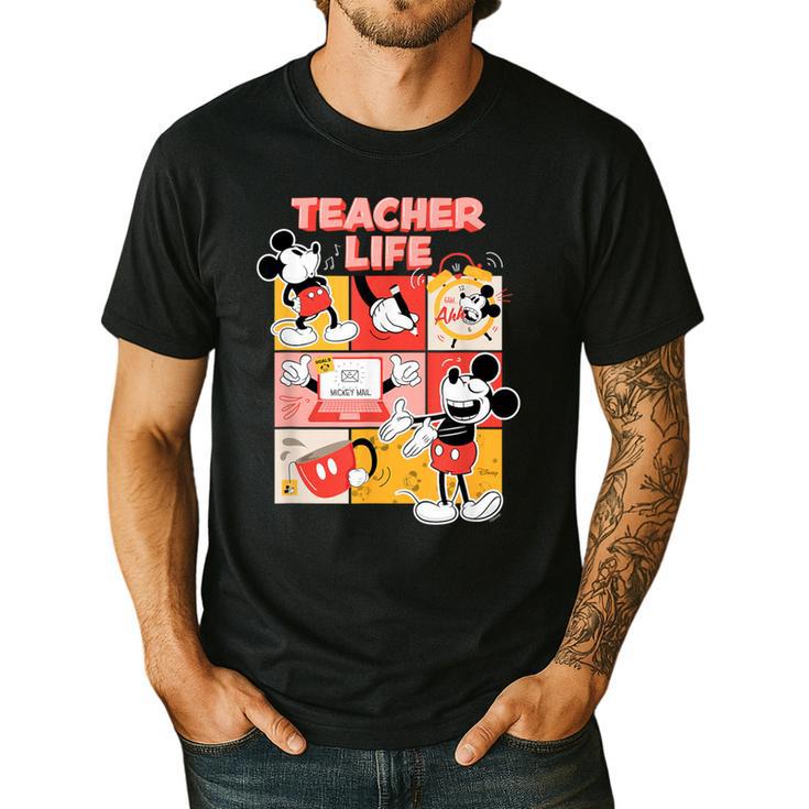 Mickey Mouse Teacher Life Men's Casual T-Shirt