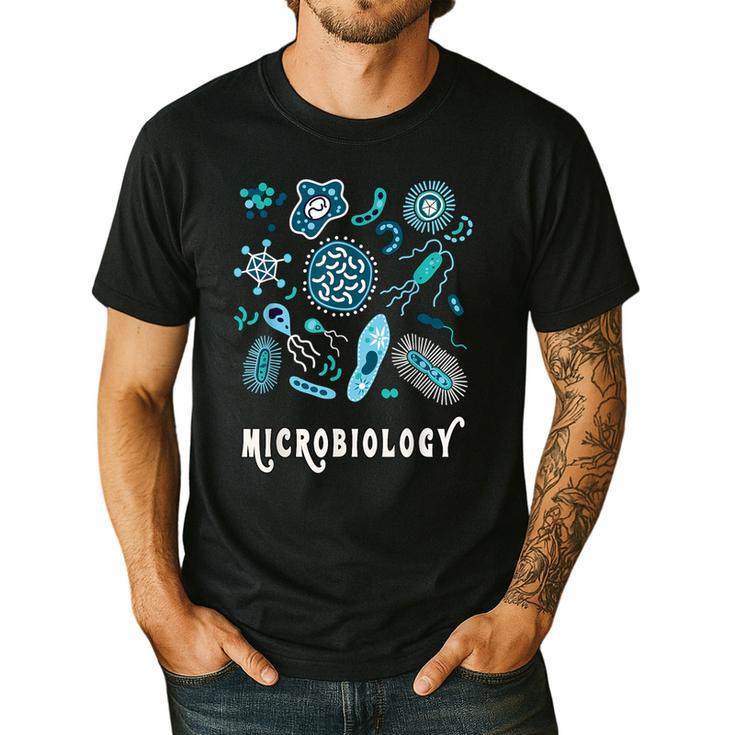 Microbiology Teacher Science Instructor Tee Shirt For Men Women Men's Casual T-Shirt Microbiology Teacher Science Instructor Tee Shirt For Men Women Men's Casual T-Shirt