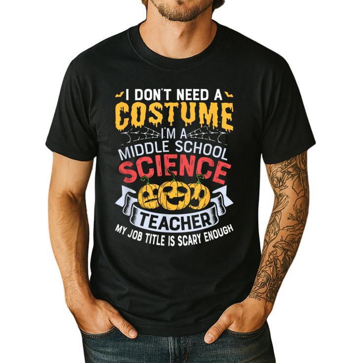 Middle School Science Teacher Halloween Costume For Men Women Men's Casual T-Shirt