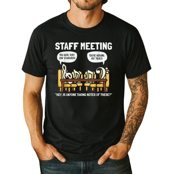 Music Theory Musician Music Teacher Musical Notes For Men Women Girls Kids Men's Casual T-Shirt