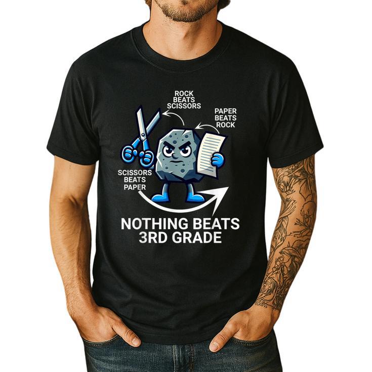 Nothing Beats 3rd Grade Back To School Kids Teachers Men's Casual T-Shirt