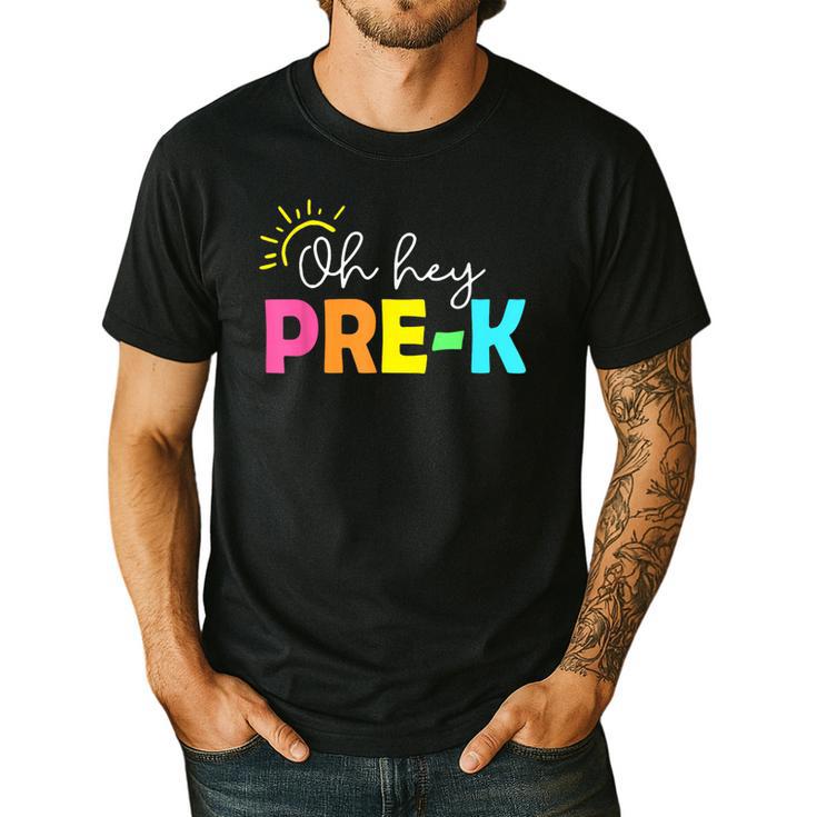 Oh Hey Pre-k Shirt Back To School Teachers Students Men's Casual T-Shirt