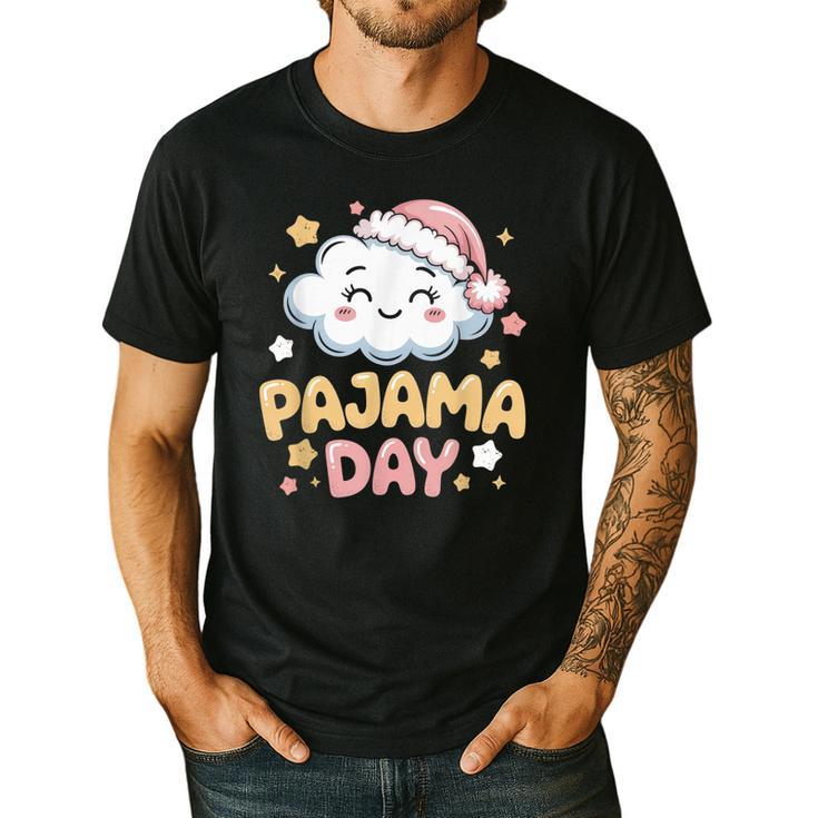 Pajama Day School Spirit Week Fun Cloud Teacher Men's Casual T-Shirt
