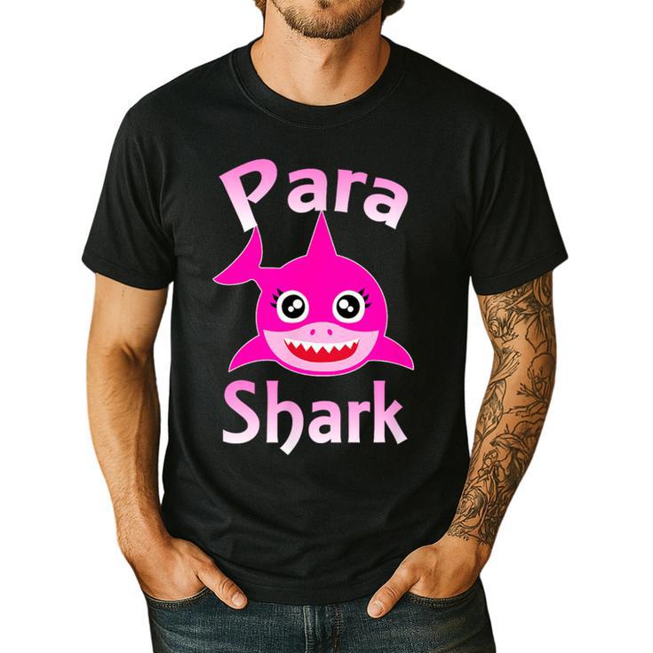 Para Shark Paraprofessional Female Teacher Men's Casual T-Shirt