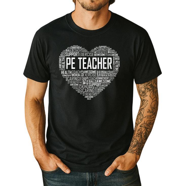 PE Physical Education Teacher PEAppreciation Coach Men's Casual T-Shirt