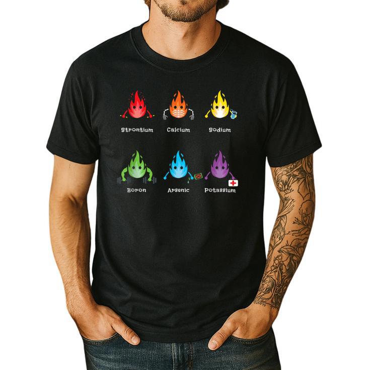Periodic Elements Chemistry Lovers Science Teacher Men's Casual T-Shirt
