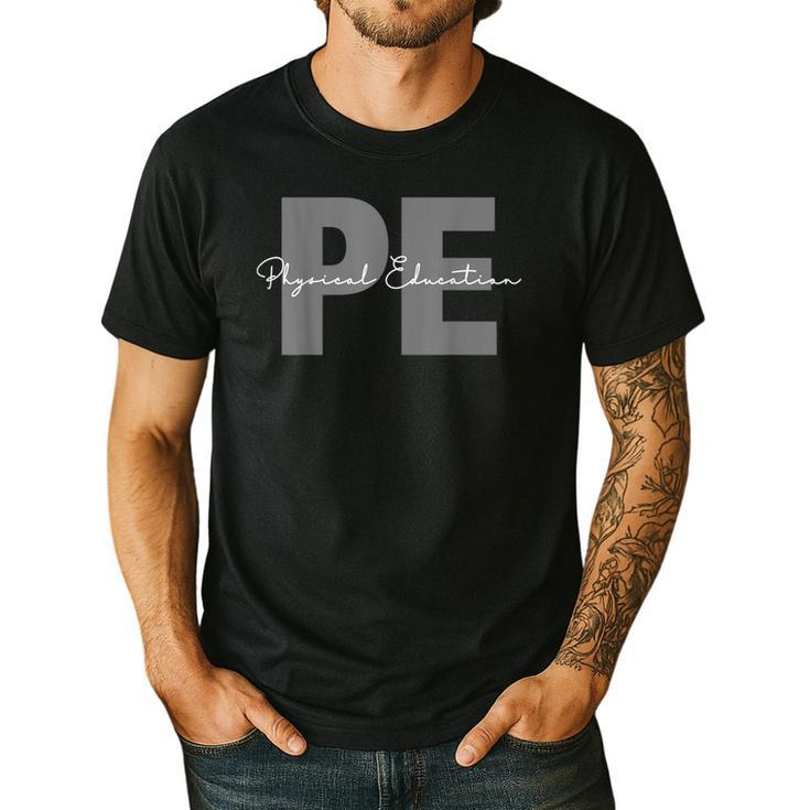 Physical Education PE Teacher Phys Ed Student Grad Men's Casual T-Shirt
