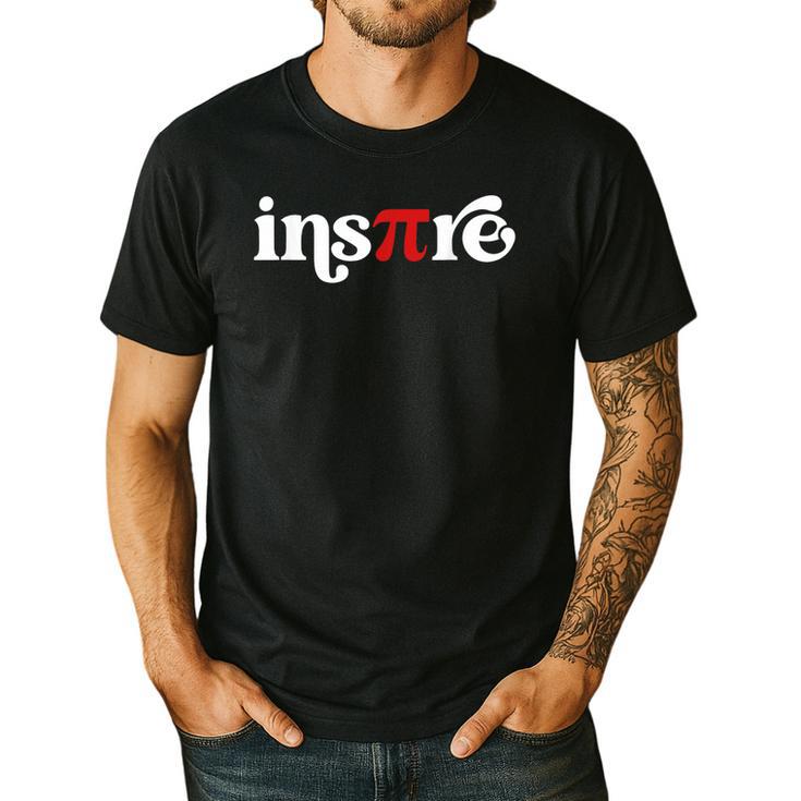Pi Day Inspire 314 Symbol Math Teacher Science Mathematics Men's Casual T-Shirt