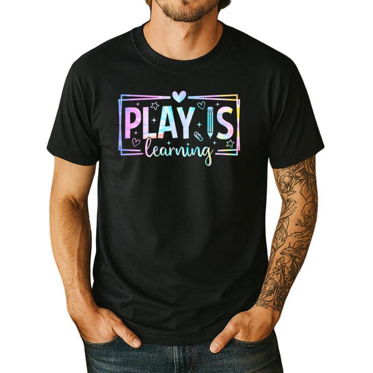Play Is Learning Kindergarten Teacher Team Women Men's Casual T-Shirt