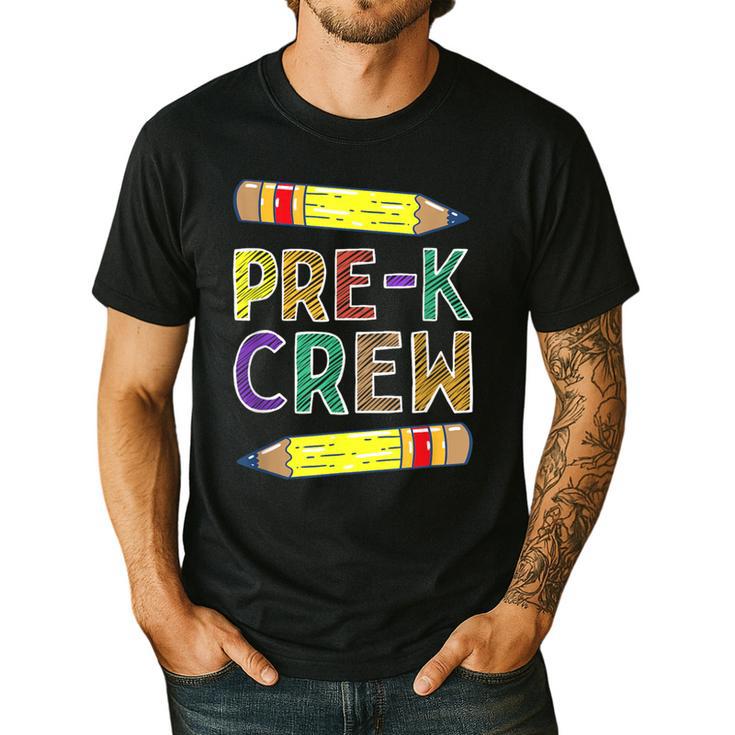 Pre-K Crew PreK Teachers Back To School Men's Casual T-Shirt