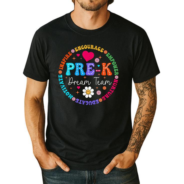 Pre K Dream Team Back To School Boys First Day Teacher Men's Casual T-Shirt