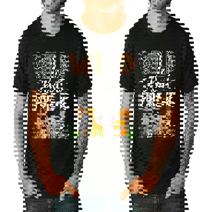 Pre-k Teacher Kids Back To School Wild About Pre-k Men&#x27;s Casual T-Shirt