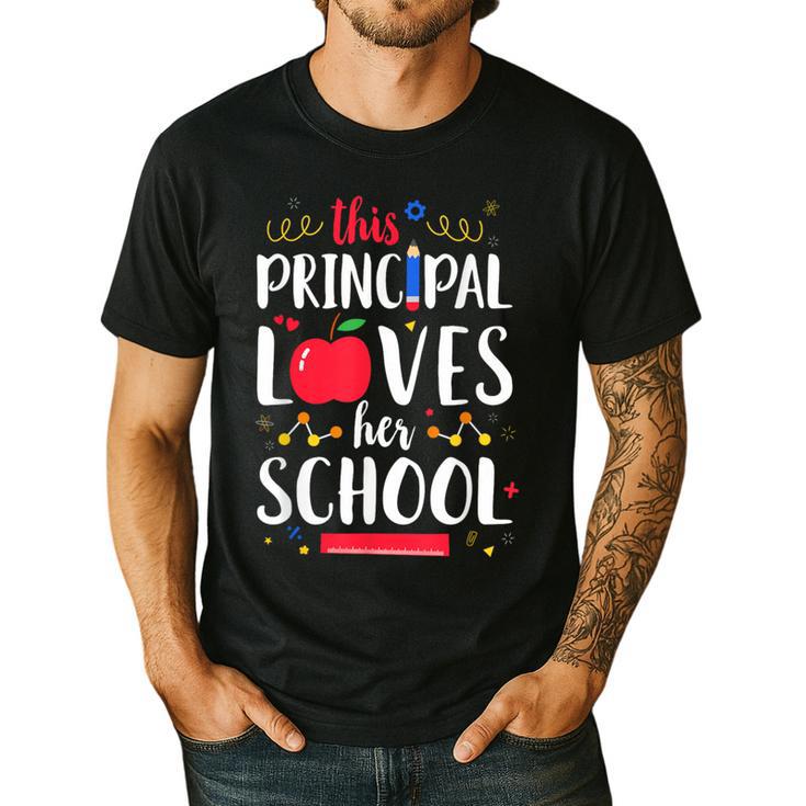 This Principal Loves Her School Teacher Appreciation Men's Casual T-Shirt This Principal Loves Her School Teacher Appreciation Men's Casual T-Shirt