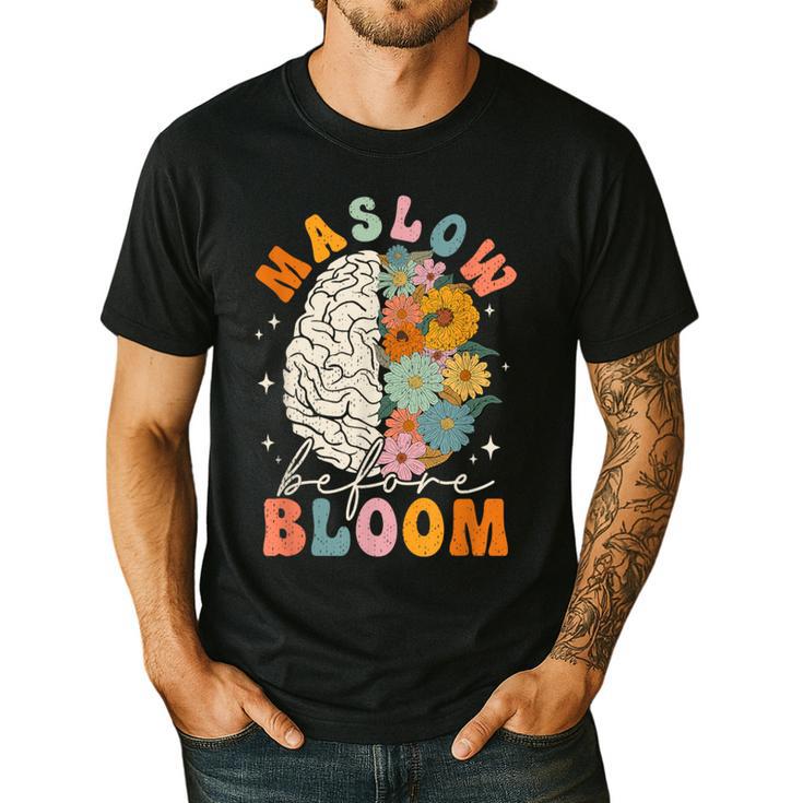 Psychologist Maslow Before Bloom Sped Teacher Classroom Men's Casual T-Shirt