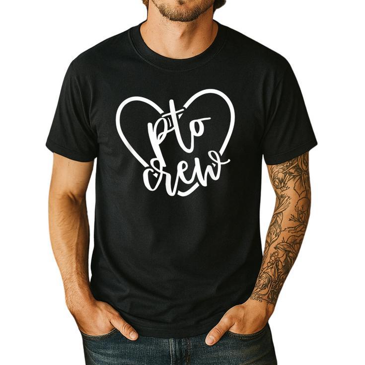 PTO Crew Back To School Matching Group Parent Teacher Men's Casual T-Shirt