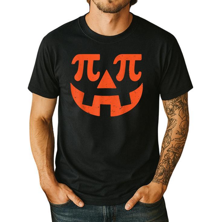 Pumpkin Pi Pie Math Thanksgiving Science Teacher Men's Casual T-Shirt