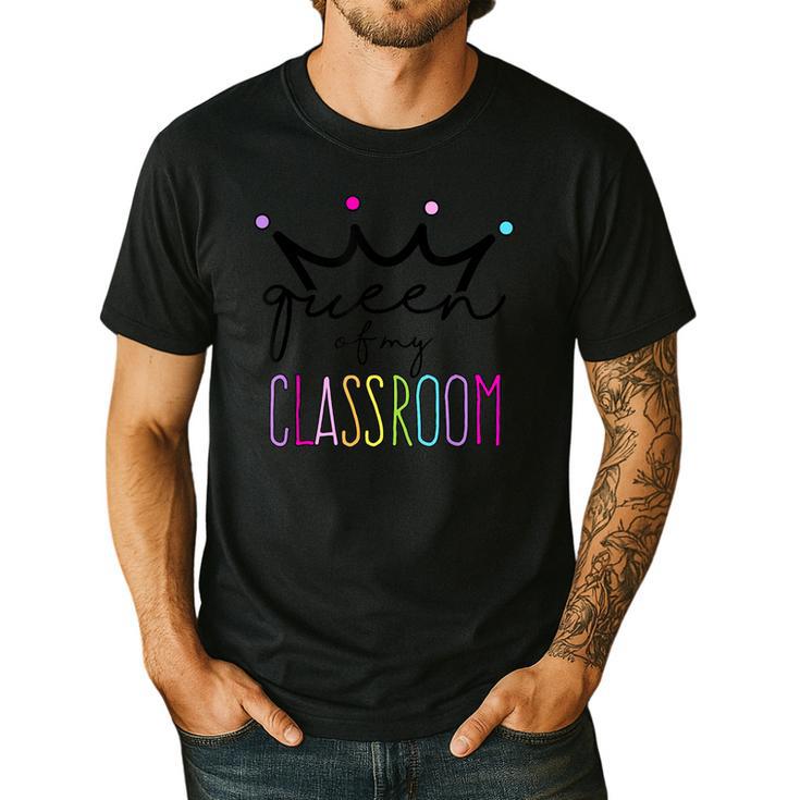 Queen Of My Classroom Colorful Teacher For Men Women Men's Casual T-Shirt Queen Of My Classroom Colorful Teacher For Men Women Men's Casual T-Shirt