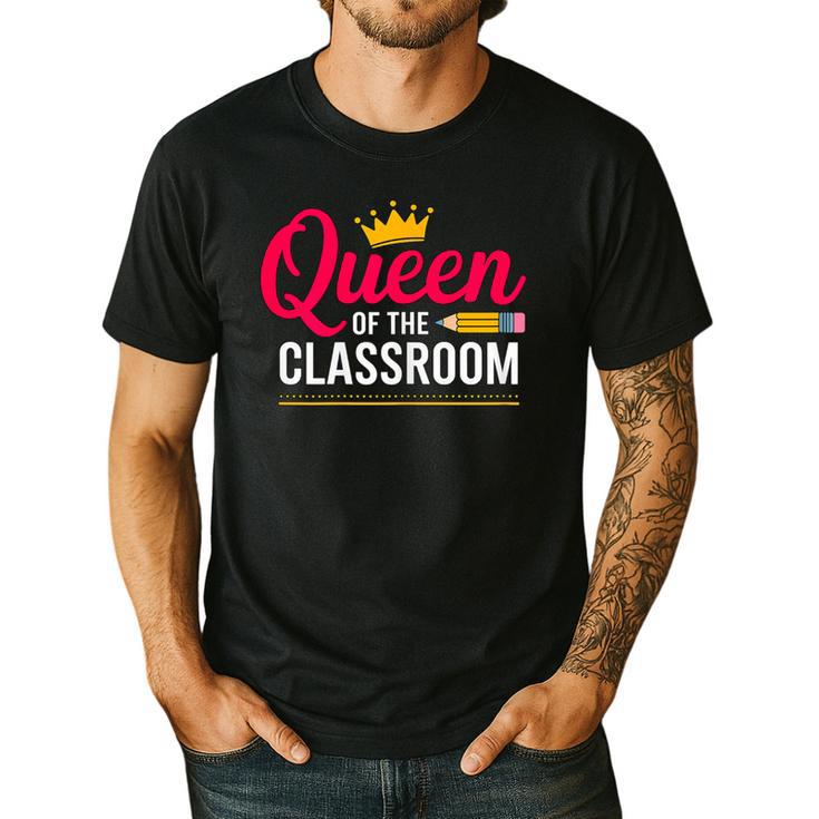 Queen Of The Classroom Teacher Men's Casual T-Shirt