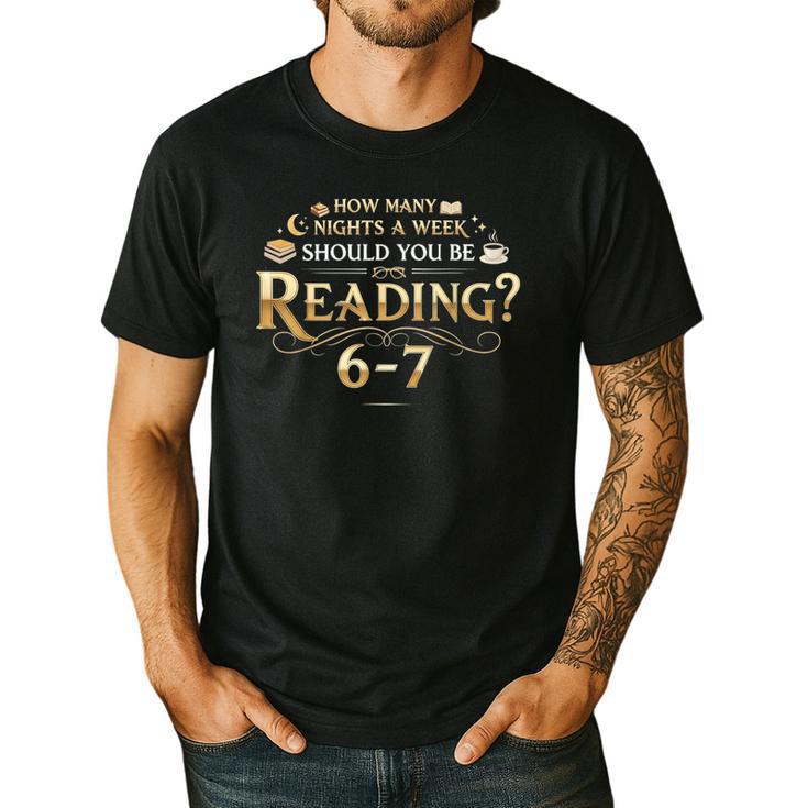 Reading 6–7 Teacher Librarian English Book Lover Quote Men's Casual T-Shirt
