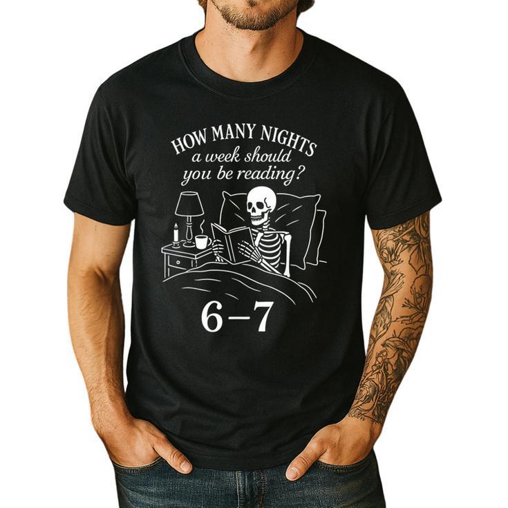 Reading 67 Meme English Teacher 67 Book Lover Humor Men's Casual T-Shirt