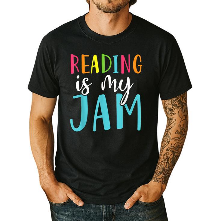 Reading Is My Jam Back To School Teacher Men's Casual T-Shirt