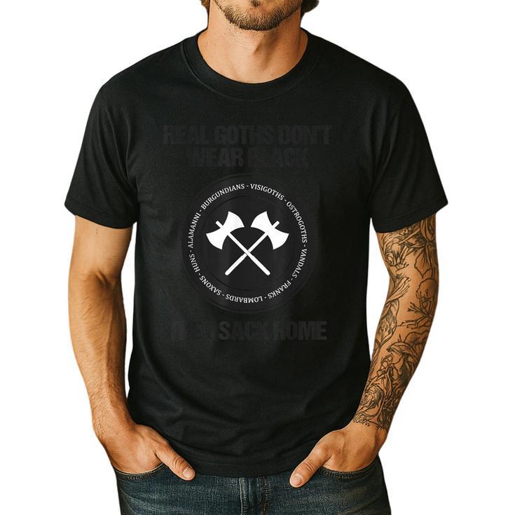 Real Goths Sack Rome History Teacher Men's Casual T-Shirt