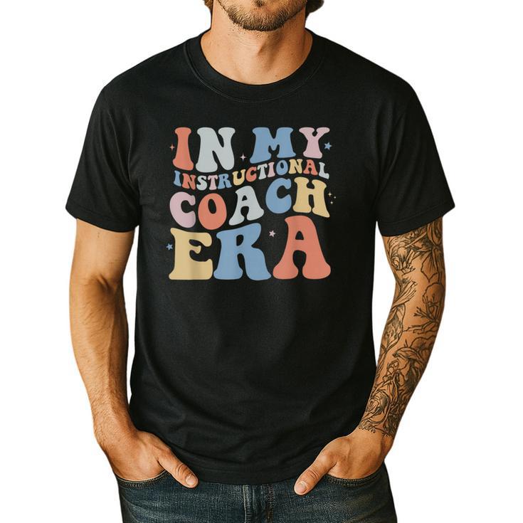 Retro Groovy In My Instructional Coach Era Teacher Men's Casual T-Shirt