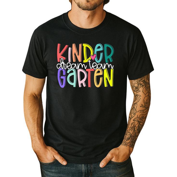 Retro Kindergarten Dream Team Back To School Teacher Kids Men's Casual T-Shirt