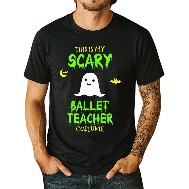 Scary Ballet Teacher Costume Halloween Lazy Easy Men's Casual T-Shirt