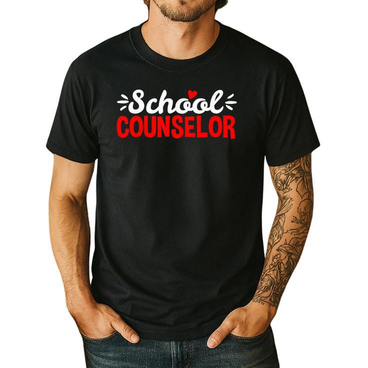 School Counselor Teacher Guidance Counseling For Men Women Kids Men's Casual T-Shirt