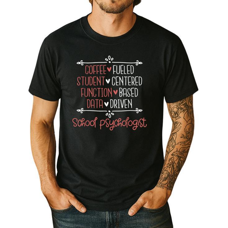School Psychologist Coffee Student Teacher Psychology Men Women Men's Casual T-Shirt