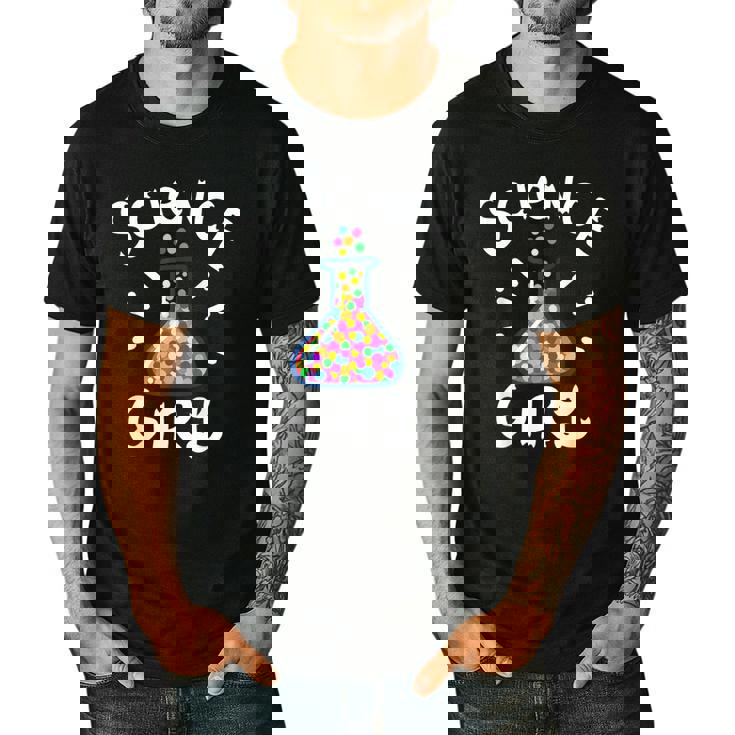 Science Girl Chemistry Biology Student Teacher Men&#x27;s Casual T-Shirt