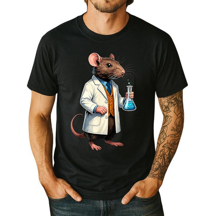 Science Rat Lab Science Scientist Mouse Teacher Chemistry Men's Casual T-Shirt