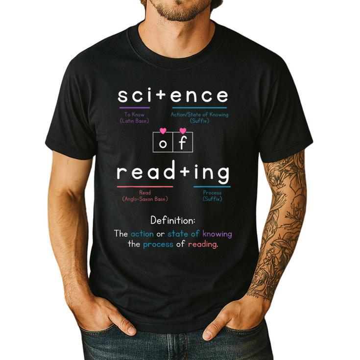 Science Of Reading Morphology Syllable Intervention Teacher Men's Casual T-Shirt
