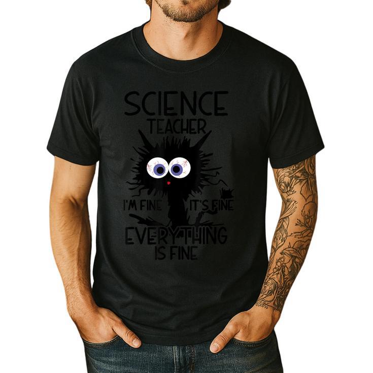 Science Teacher Appreciation Merch -Adults -Youth Grey Classic Fit Modern Science Theme Cartoon Men's Casual T-Shirt Science Teacher Appreciation Merch -Adults -Youth Grey Classic Fit Modern Science Theme Cartoon Men's Casual T-Shirt