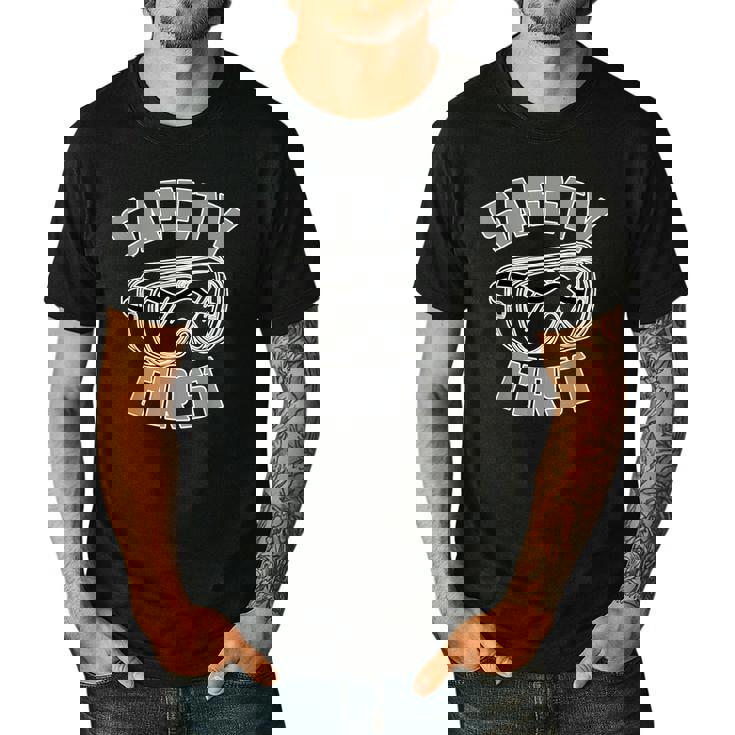 Science Teacher Shirt Safety First STEM STEAM Shirt Men&#x27;s Casual T-Shirt