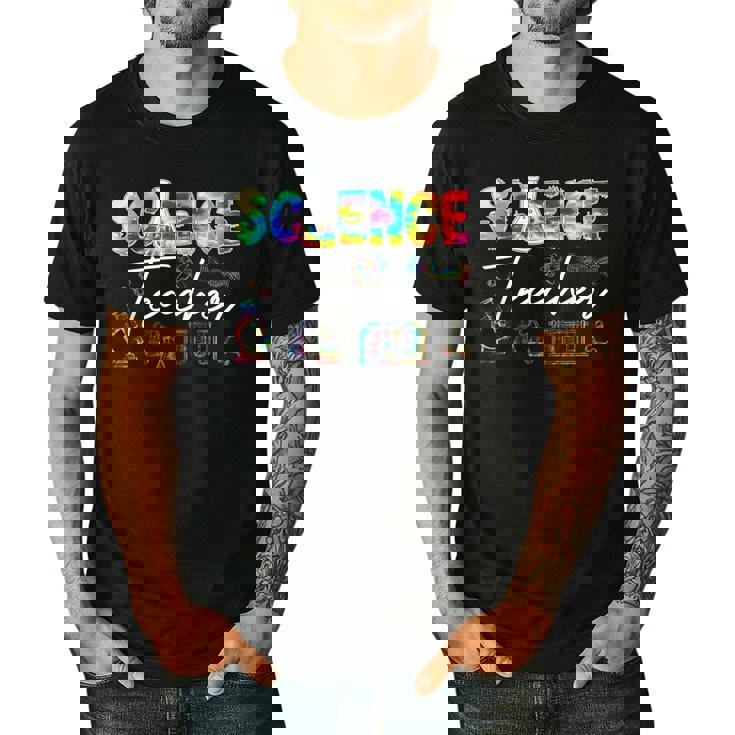 Science Teacher Tie Dye First Day Of School Back To School Men Women Girls Kids Men&#x27;s Casual T-Shirt