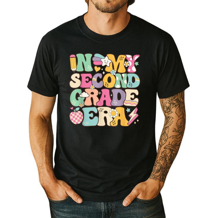 In My Second Grade Era Girl Back To School 2nd Grade Teacher Men's Casual T-Shirt