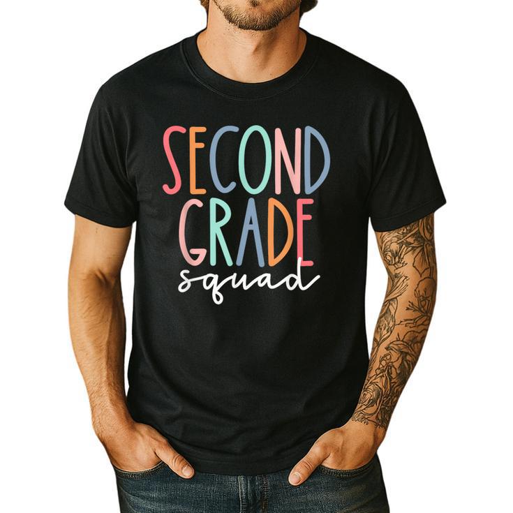 Second Grade Squad 2nd Grade Teacher Women Back To School Men's Casual T-Shirt